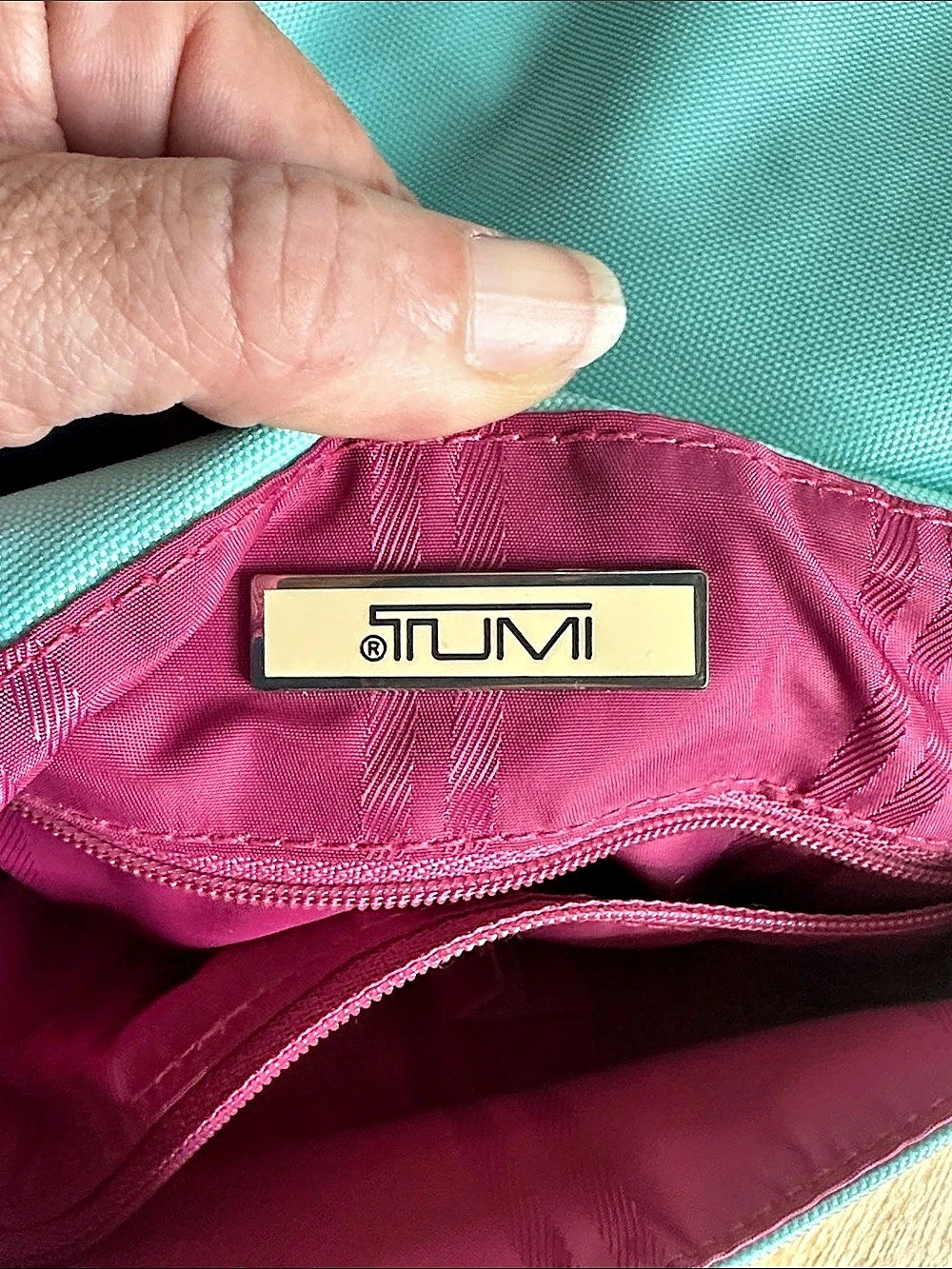 TUMI Blue Shoulder Bag - Picture 3 of 9